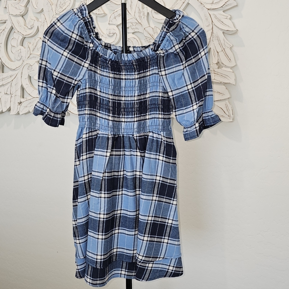 Copper Key Navy Plaid Girls Dress - Size S, M, & Xl - Picture 5 of 6